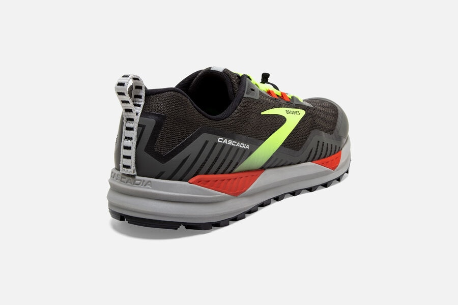 Brooks Cascadia 15 Trail Löparskor Herr - Svarta/Gröna - 5127-YSFER